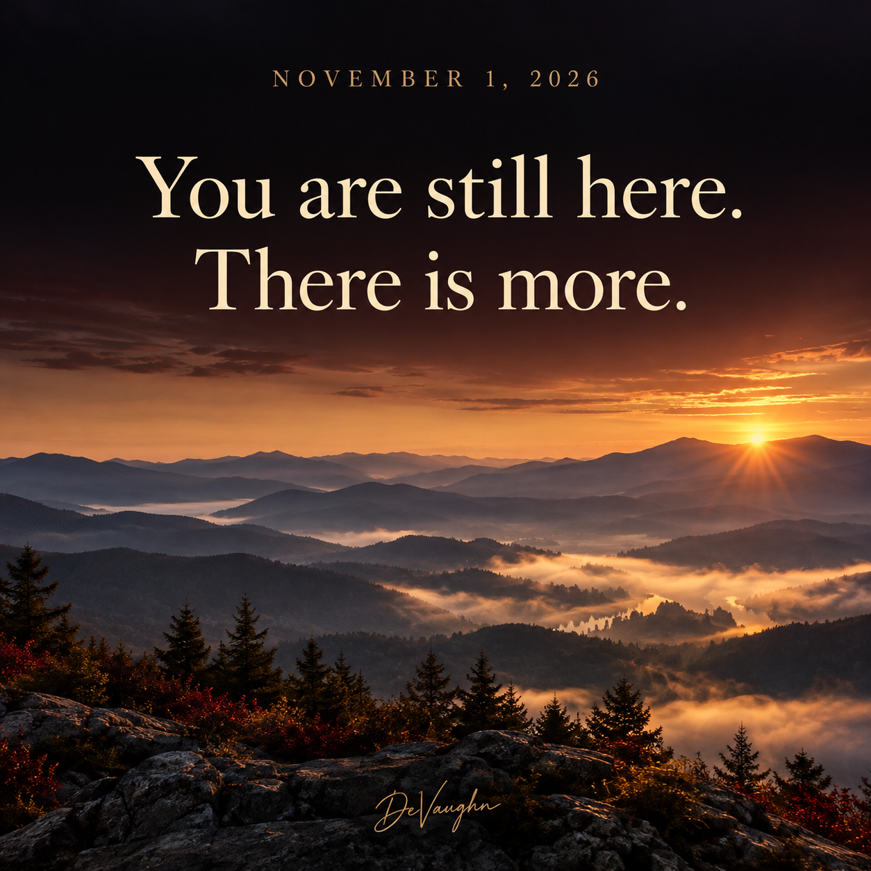 November 1. You are still here. There is more.