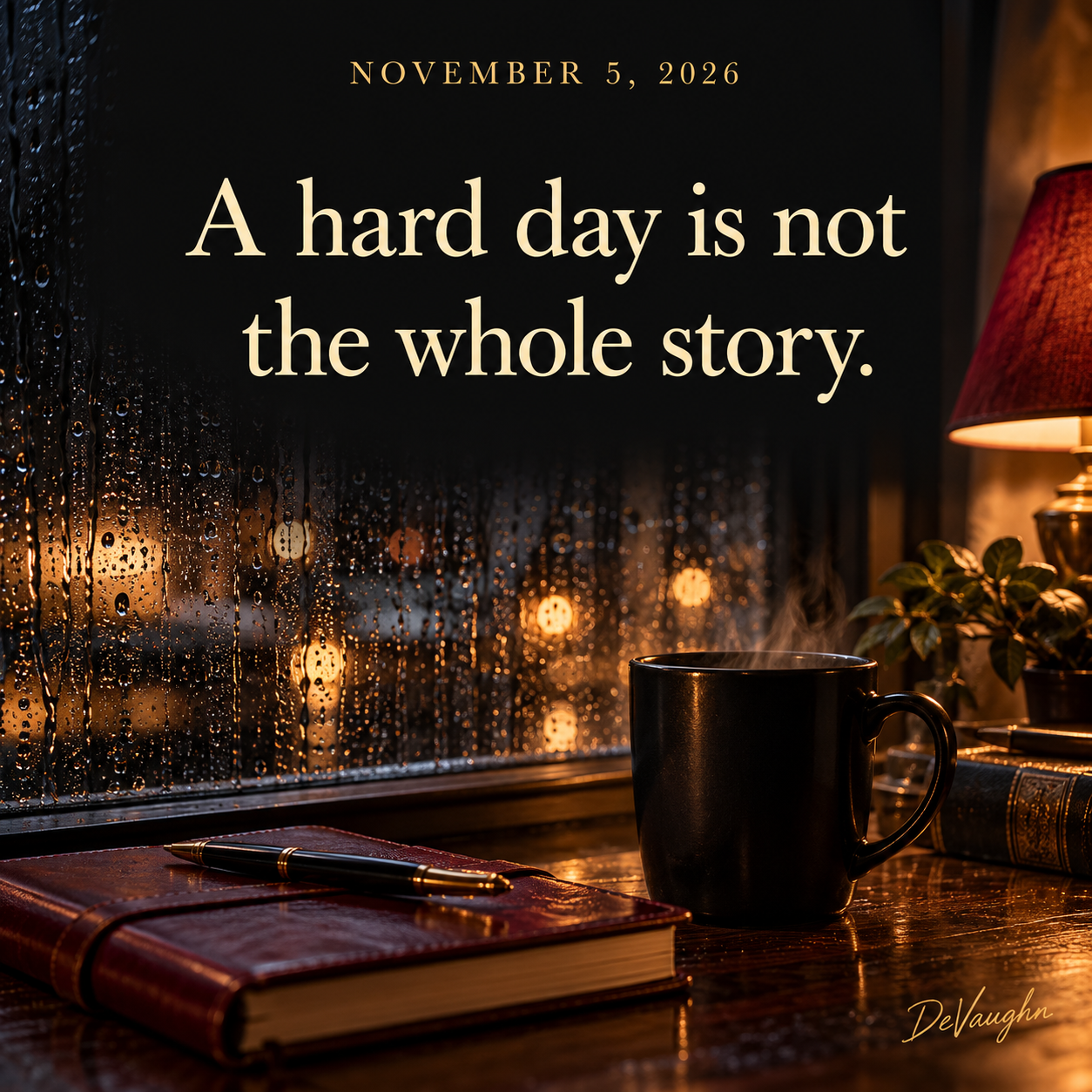 November 5. A hard day is not the whole story.